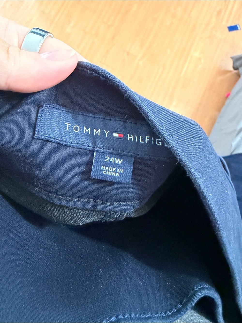 Tommy Hilfiger Navy Plus Size Jean - 24W